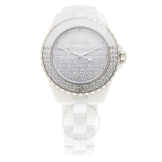 شانيل، ساعة J12 كوارتز نسائية بمينا أبيض