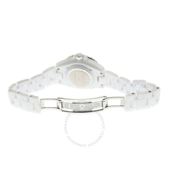 شانيل، ساعة J12 كوارتز نسائية بمينا أبيض