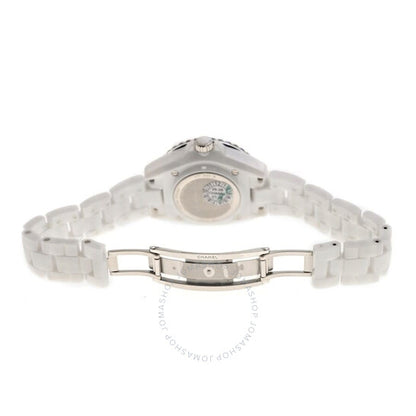 شانيل، ساعة J12 كوارتز نسائية بمينا أبيض