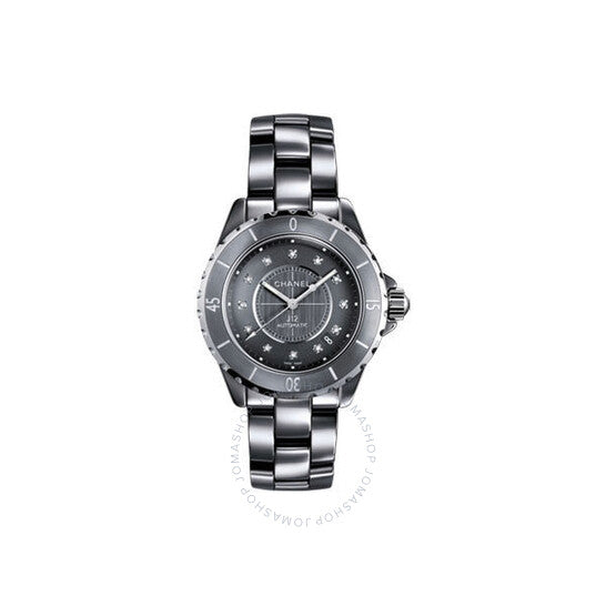 شانيل، ساعة J12 نسائية بمينا تيتانيوم وسيراميك