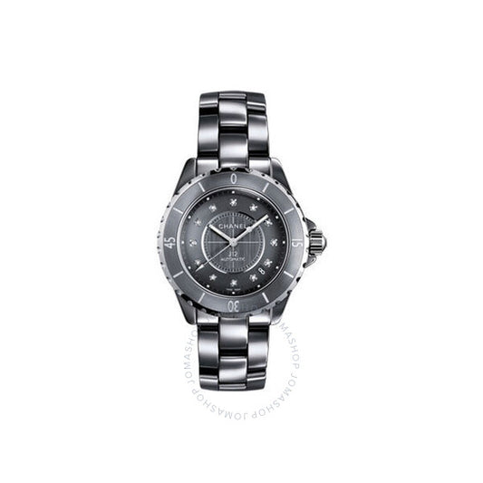 شانيل، ساعة J12 نسائية بمينا تيتانيوم وسيراميك