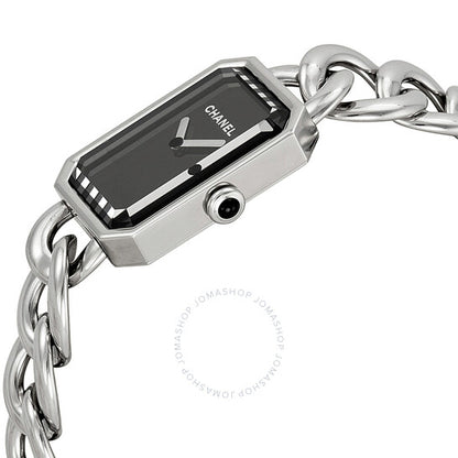 شانيل، ساعة بريميير للسيدات بمينا أسود وستانلس ستيل