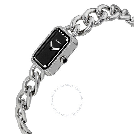 شانيل، ساعة بريميير للسيدات بمينا أسود وستانلس ستيل