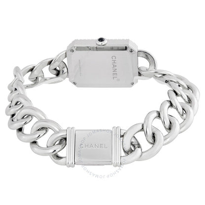 Chanel, Premiere Black Dial Stainless Steel Diamond Ladies Watch