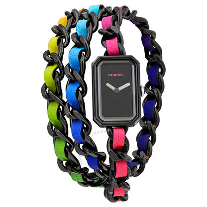 ساعة شانيل بريمير إلكترو كوارتز نسائية بمينا سوداء