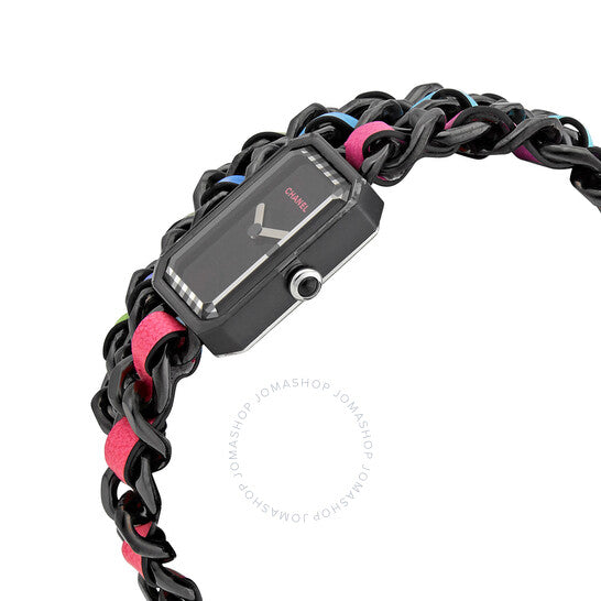 ساعة شانيل بريمير إلكترو كوارتز نسائية بمينا سوداء