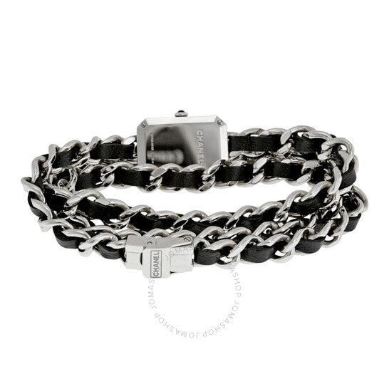 ساعة شانيل بريمير روك للسيدات بمينا مطلي باللون الأسود