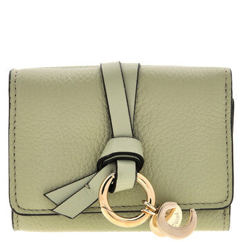 Alphabet Leather Tri-Fold Wallet