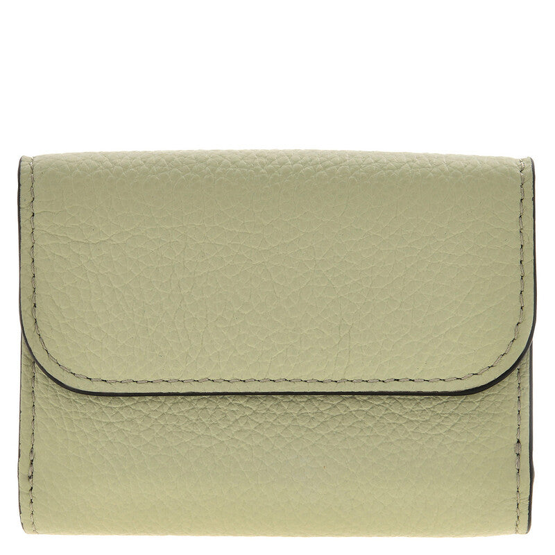 Alphabet Leather Tri-Fold Wallet