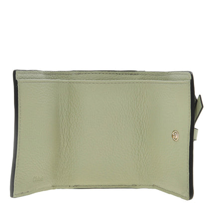 Alphabet Leather Tri-Fold Wallet