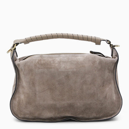 Brown Leather Marcie Top Handle Bag