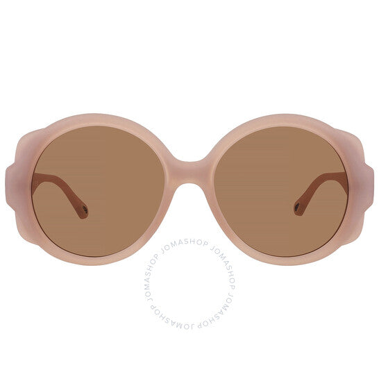 ChloÃ©, Brown Round Ladies Sunglasses