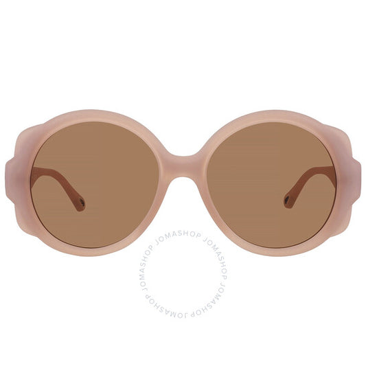 ChloÃ©, Brown Round Ladies Sunglasses