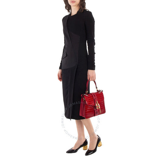 ChloÃ©, Calfskin Crocodile Embossed Small Aby Day Shoulder Bag