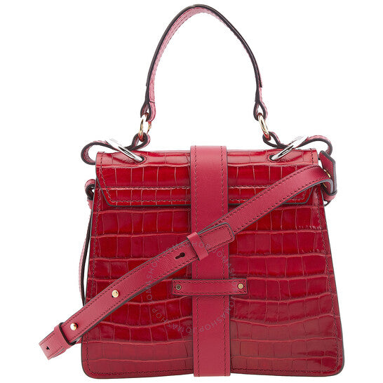 ChloÃ©, Calfskin Crocodile Embossed Small Aby Day Shoulder Bag