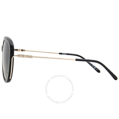 نظارة شمسية نسائية من كلوي، بتصميم فراشة رمادية متدرجة