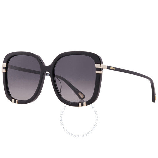 ChloÃ©, Grey Gradient Square Ladies Sunglasses