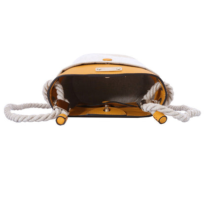 Ladies Sunflower Yellow Small Key Bucket Bag