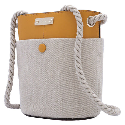 Ladies Sunflower Yellow Small Key Bucket Bag