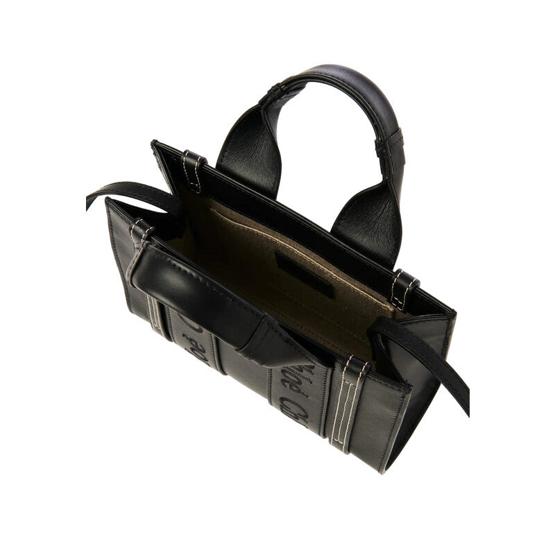Mini Woody Leather Tote Bag