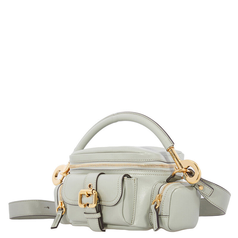 Small Camera Bag In Shiny Leather