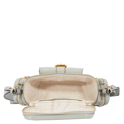 Small Camera Bag In Shiny Leather