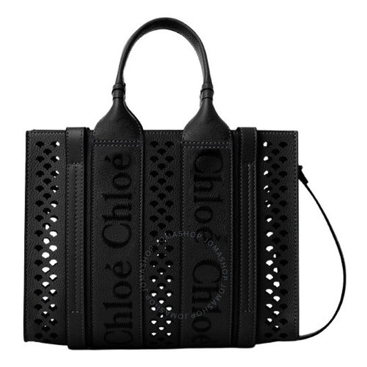 ChloÃ©, Small Woody Tote Bag - Black