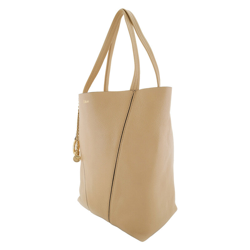 Spin Tote Bag In Grained Leather