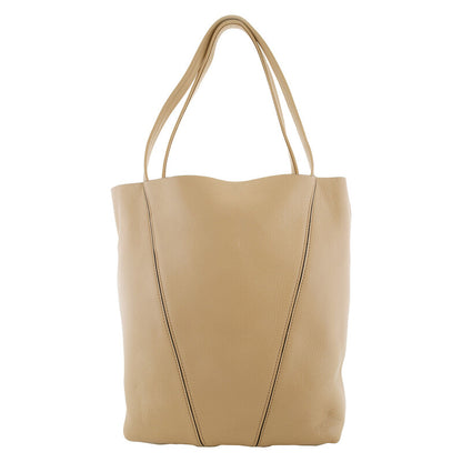 Spin Tote Bag In Grained Leather