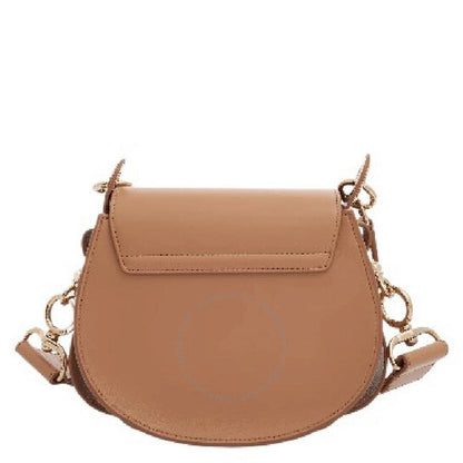 ChloÃ©, Tess Small Shiny And Suede Calfskin Shoulder Bag