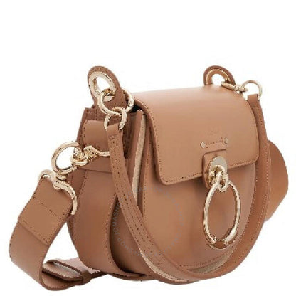 ChloÃ©, Tess Small Shiny And Suede Calfskin Shoulder Bag