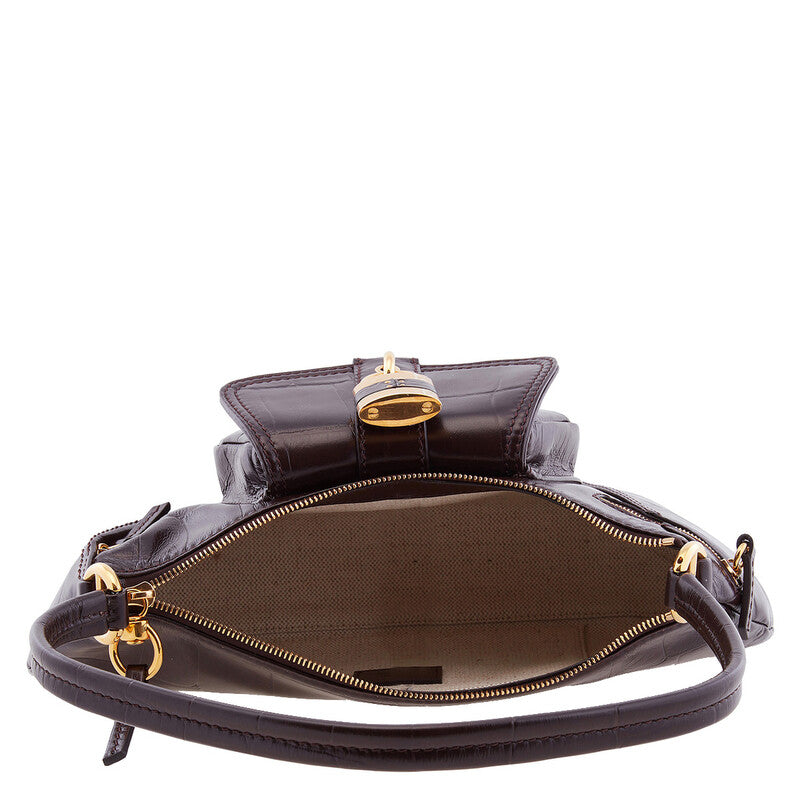 The 99 Shoulder Bag In Croco-Effect Leather