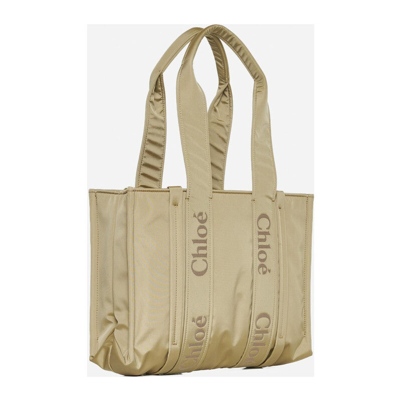 Woody Logo Medium Tote Bag