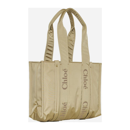 Woody Logo Medium Tote Bag