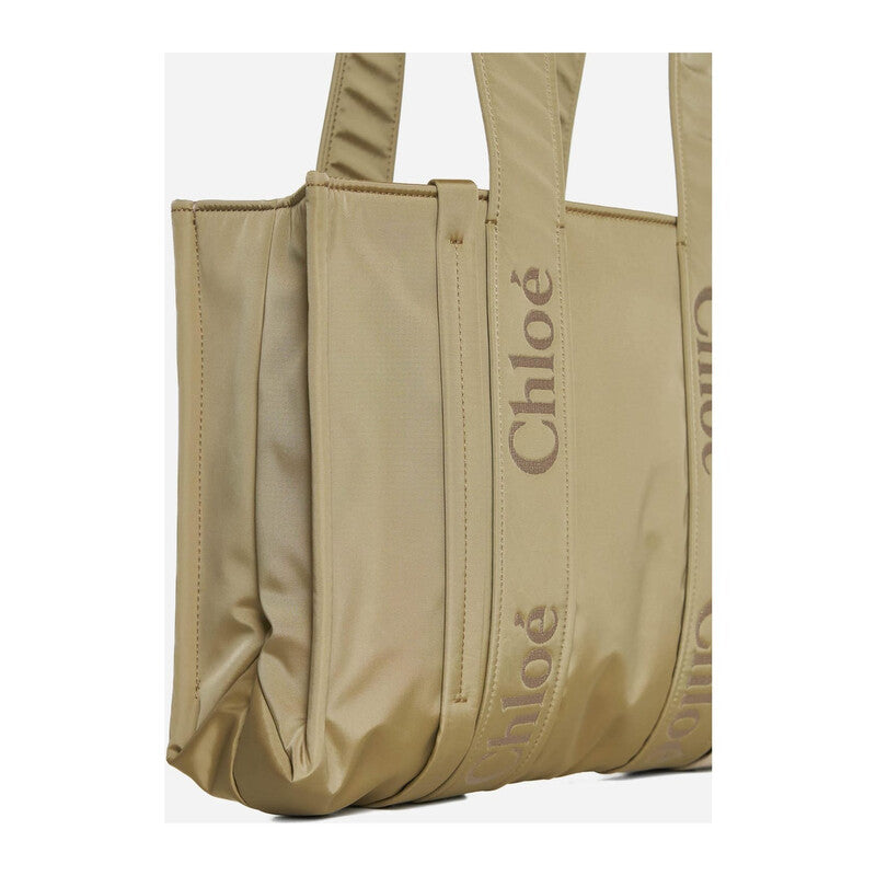 Woody Logo Medium Tote Bag