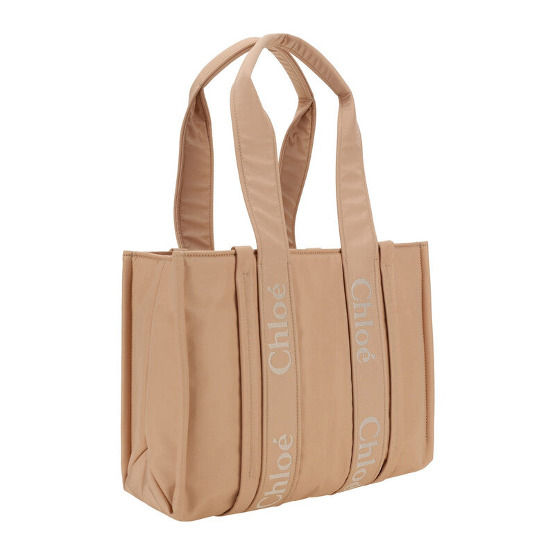 Woody Logo Medium Tote Bag