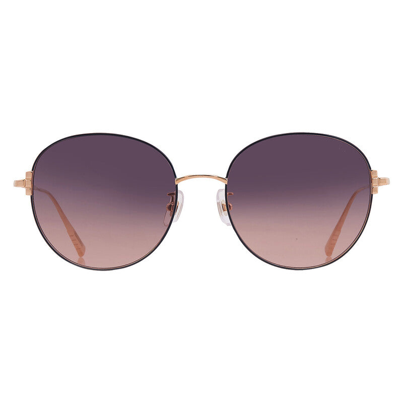 Blue Pink Gradient Round Ladies Sunglasses