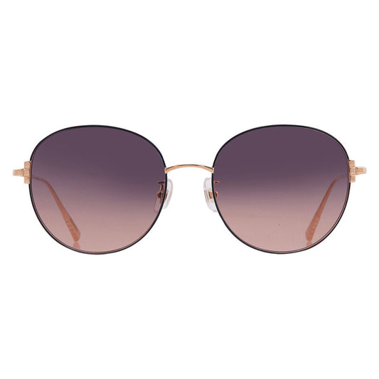 Blue Pink Gradient Round Ladies Sunglasses