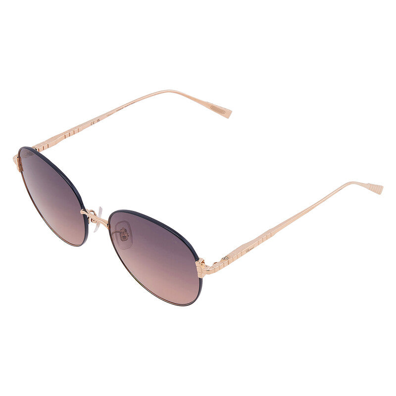 Blue Pink Gradient Round Ladies Sunglasses