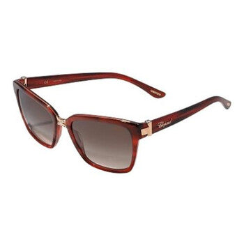 Brown Gradient Square Ladies Sunglasses