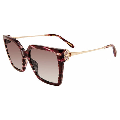 Brown Gradient Square Ladies Sunglasses