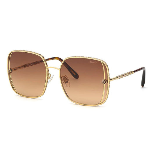 Brown Gradient Square Ladies Sunglasses