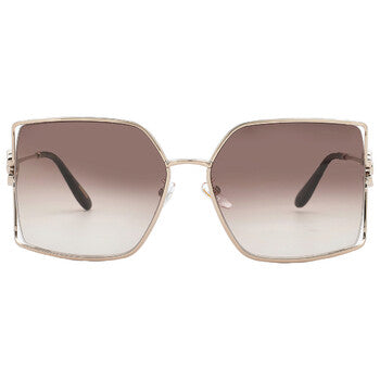Brown Gradient Square Ladies Sunglasses