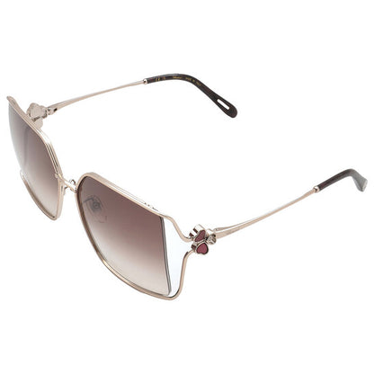 Brown Gradient Square Ladies Sunglasses
