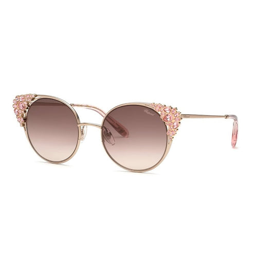 Brown Pink Gradient Cat Eye Sunglasses
