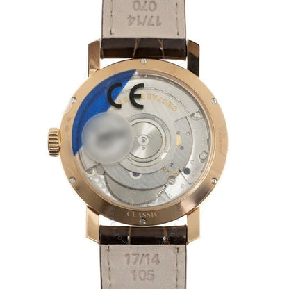 شوبارد، ساعة كلاسيكية أوتوماتيكية للسيدات بمينا بني من الألماس