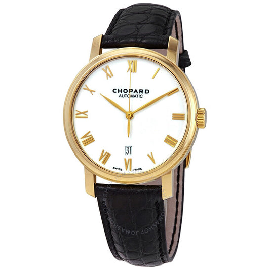 Chopard, Classic Automatic White Dial 18kt Yellow Gold Men's Watch
