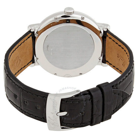 شوبارد، ساعة كلاسيكية للسيدات بمينا أبيض وعلبة يدوية