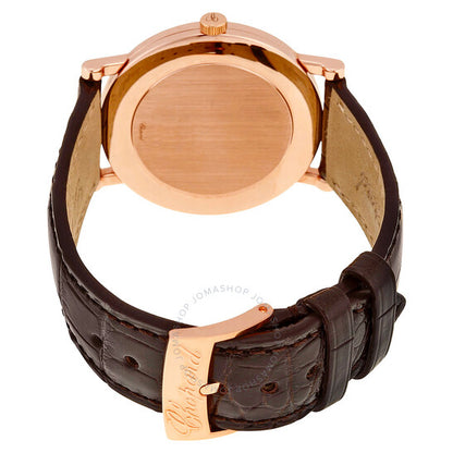 شوبارد، ساعة كلاسيكية للسيدات بمينا أبيض وذهب وردي