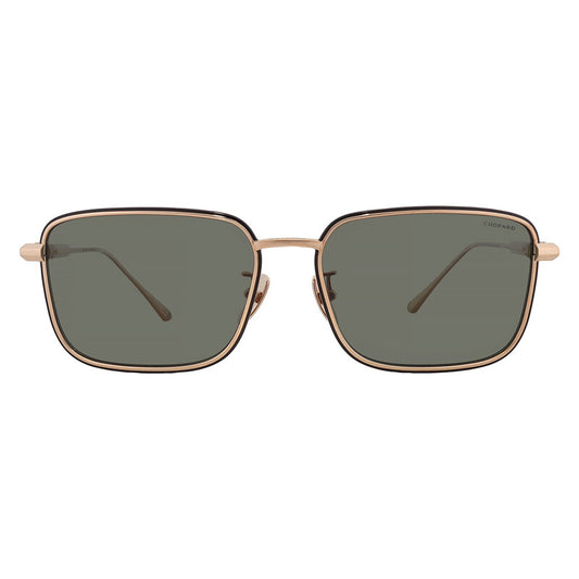 Green Rectangular Men's Sunglasses
